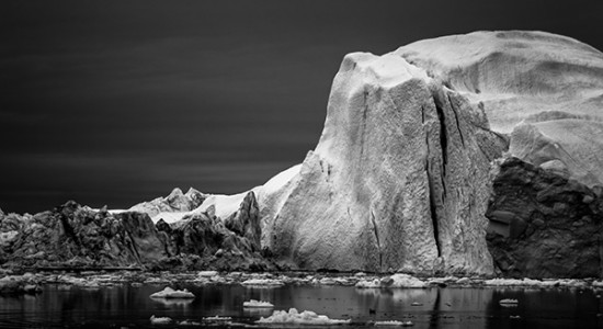 Ice on black by Jan Erik Waider