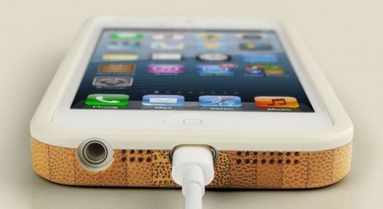 Bamboo iPhone 5 case laser engraved